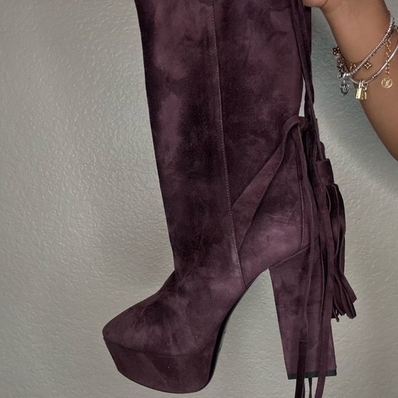 saint Laurent Vika 95 Tassel Boots - Picture 6 of 9